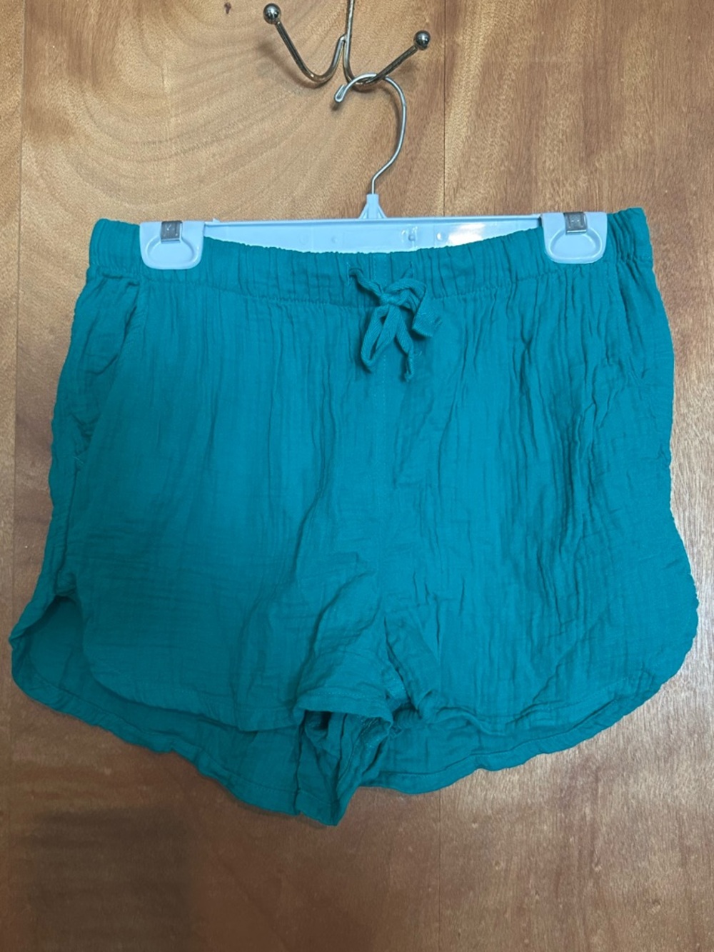 Justice Teal Lightweight Drawstring Athletic Shorts